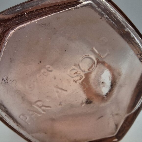 Parasol Triple Hummingbird Feeder Pink Glass Metal Holder Hanging Vintage Flower - Picture 4 of 10